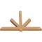 Ekena Millwork Kennewick Timber Gable Bracket, Western Red Cedar, 84"W x 56"H x 5 1/2"D x 5 1/2"F, 16/12 Pitch GBW084X56X0606KEN00SWR - alternate 5